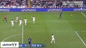 صحنه مشابه گل اول ژاپن به ایران در دیدار منچسترسیتی و برنلی در لیگ برتر انگلیس