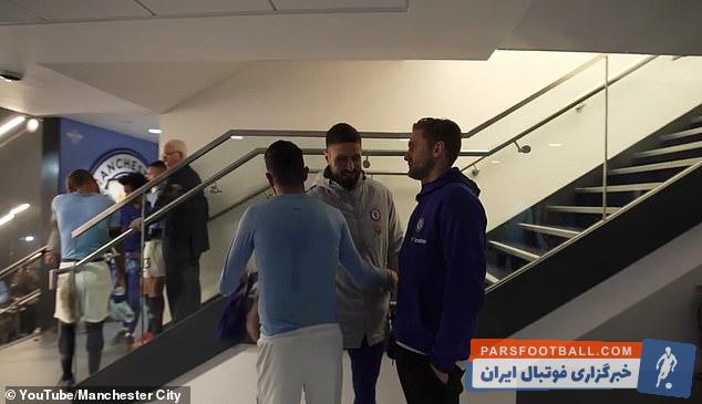 خوش و بش ستاره های چلسی با بازیکنان سیتی بعد شکست تحقیر آمیز