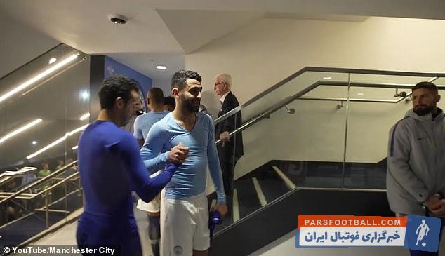 خوش و بش ستاره های چلسی با بازیکنان سیتی بعد شکست تحقیر آمیز