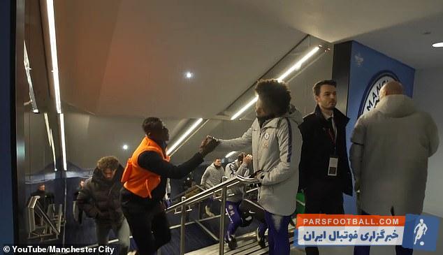 خوش و بش ستاره های چلسی با بازیکنان سیتی بعد شکست تحقیر آمیز