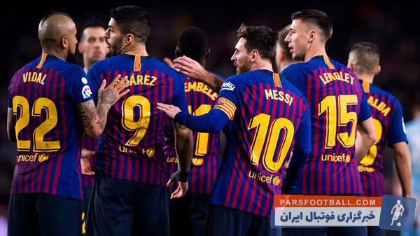 بارسلونا ؛ تمرینات بازیکنان باشگاه فوتبال بارسلونا قبل از دیدار برابر لیون