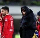 محمد انصاری مدافع محجوب تیم فوتبال پرسپولیس است محمد انصاری برای تماشای بازی با پدیده مشهد، با تیپ و قیافه جالبی در ورزشگاه آزادی حاضر شد.