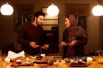 پوستر فیلم «هت تریک»با تصویر رونالدو در کنار پریناز ایزدیار