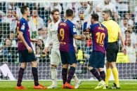 مورینیو در خصوص درگیری سرخیو راموس و لئو مسی در انتهای نیمه اول ال کلاسیکو دیشب صحبت کرده مورینیو دلیل آن را تلاش راموس برای تغییر فضای بازی قلمداد کرد.