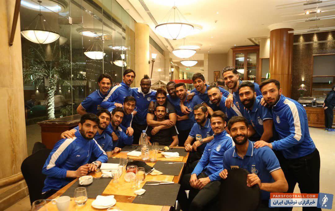 حضور امید ابراهیمی در اردوی استقلال در قطر