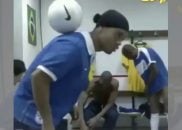 حرکات نمایشی اسطوره های تیم ملی برزیل در رختکن