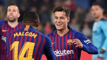 کوتینیو در جریان تساوی بارسا مقابل ویارئال گل اول تیمش را به ثمر رساند کوتینیو با لبخند رضایتی که به لب داشت نشان داد که از شرایط فعلی در این تیم راضی است.