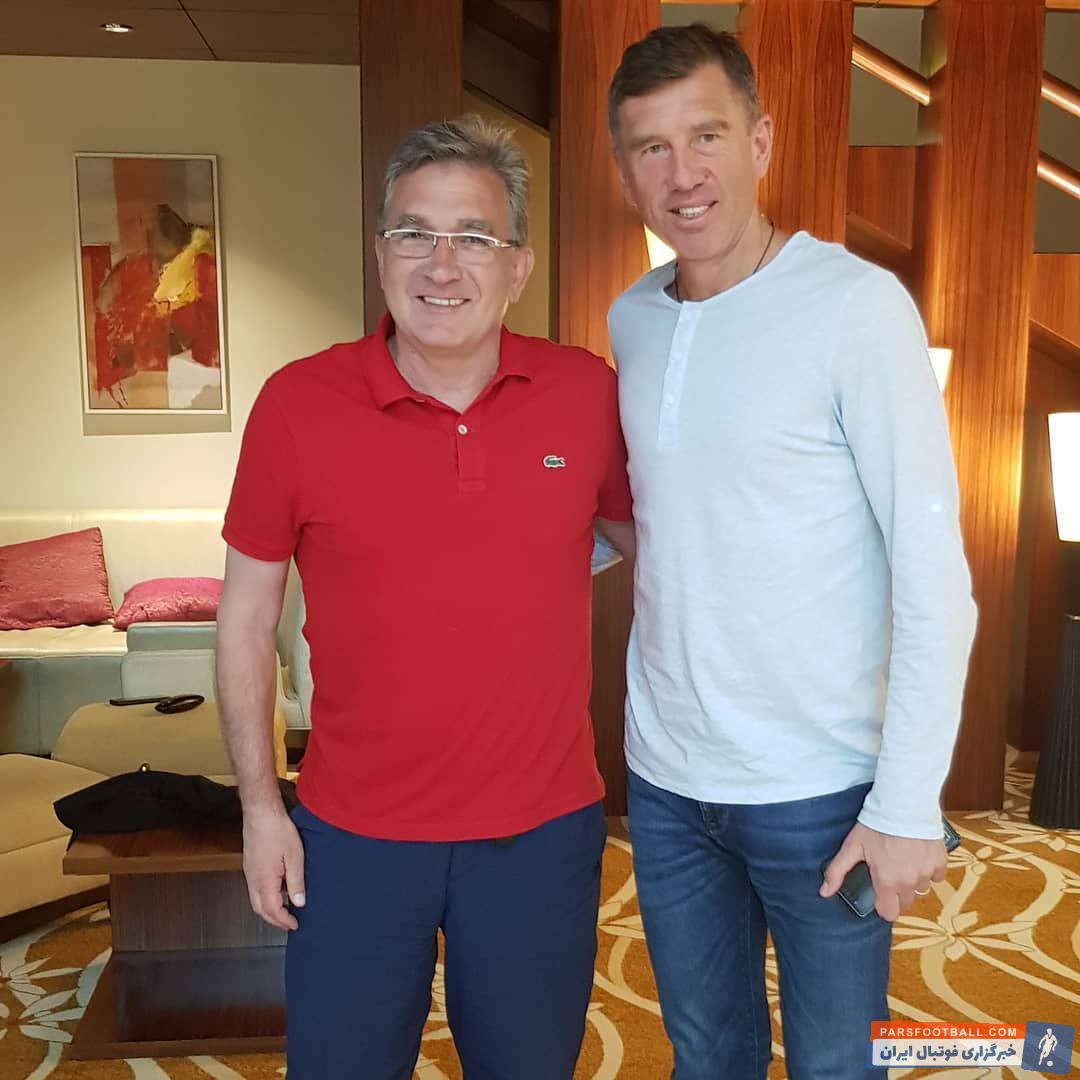 برانکو ایوانکوویچ در اردوی تیم پرسپولیس با سرکو کاتانچ سرمربی عراق دیدار کرد برانکو و کاتانچ از دوستان قدیمی ای هستند.
