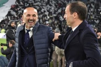 اسپالتی و آلگری رفتار دوستانه ای داشتند تصویری از رفتار دوستانه لوچانو اسپالتی و آلگری در طول مسابقه در طول مسابقه اسنترمیلان و یوونتوس را می بینید.