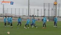 بارسلونا ؛ تمرین ستاره های بارسلونا پیش از دیدار حساس برابر اتلتیکومادرید
