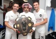 ژاوی اعلام کرده در پایان فصل کفش هایش را می آویزد ژاوی جام قهرمانی لیگ قطر را بالای سر برد و با گابی، جشن قهرمانی گرفت‌‌‌‌‌.