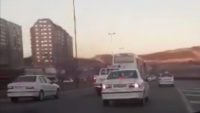 اسکورت همه جانبه ی اتوبوس تیم پرسپولیس در تبریز