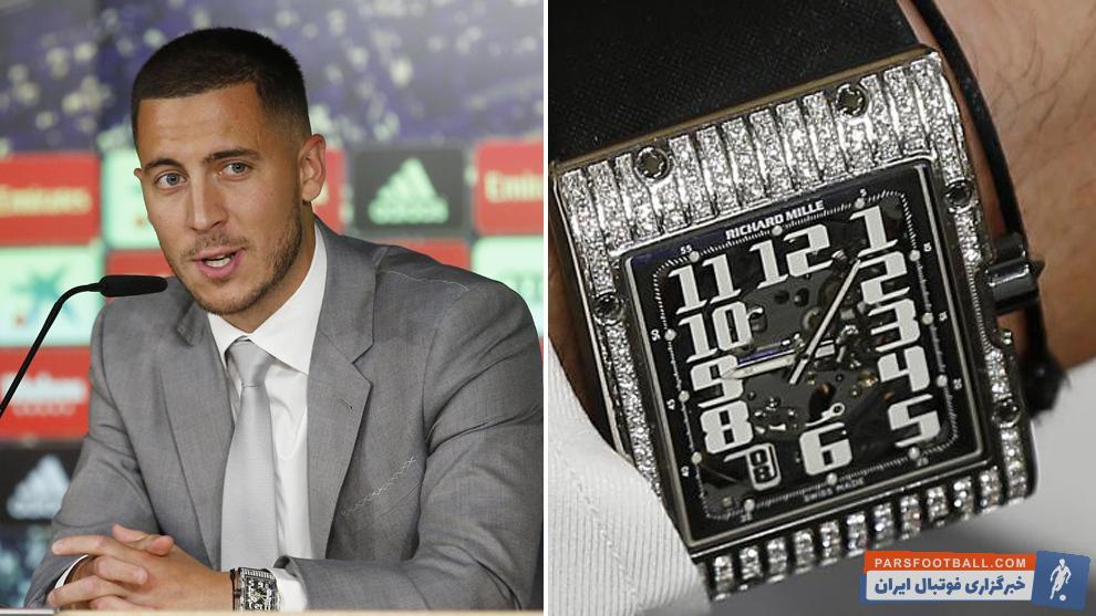 ساعت هازارد سوژه رسانه ها شد. ادن هازارد در مراسم معارفه اش در سانتیاگو برنابئو ساعتی در دستش انداخته بود که مورد توجه قرار گرفت.