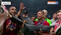 کلوپ ؛ شادی ویزه یورگن کلوپ بعد از کسب عنوان قهرمانی در لیگ قهرمانان اروپا