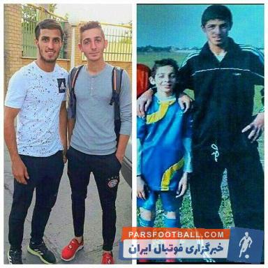 پرسپولیس ؛ تصویری از مهدی عبدی در دوران نوجوانی در کنار علی علیپور