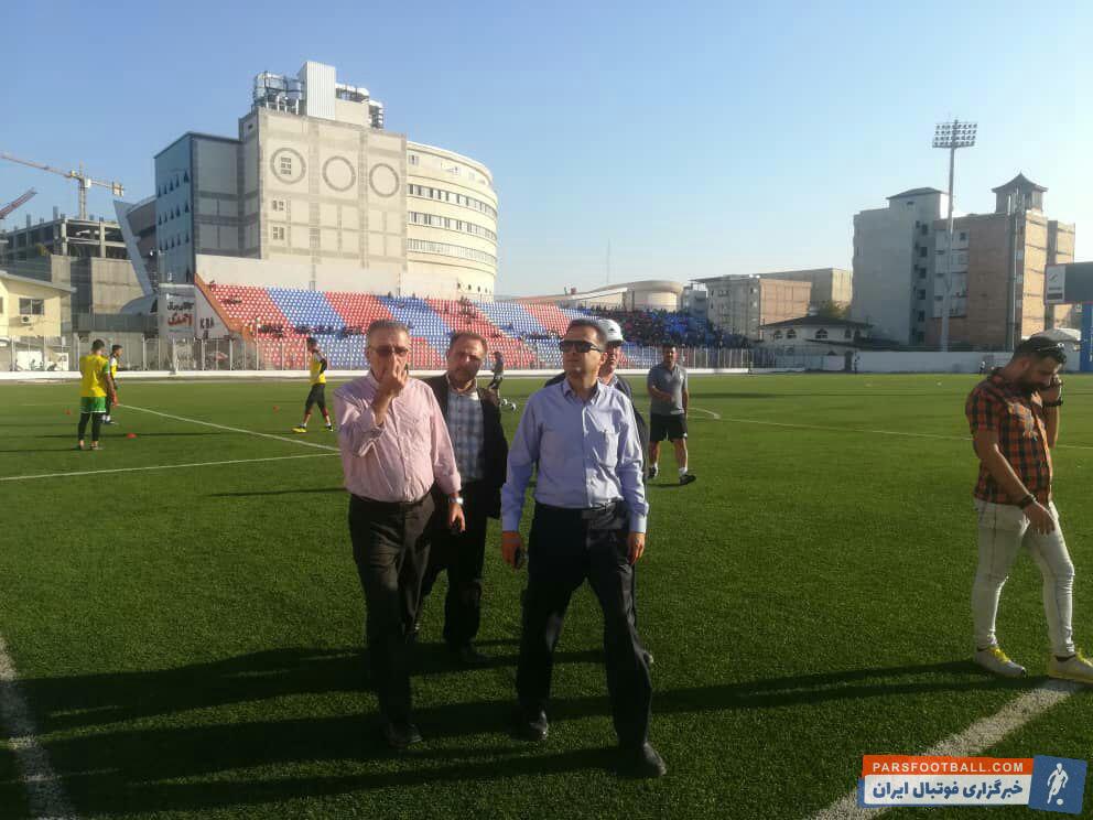 فریبرز محمودزاده به نمایندگی از سازمان لیگ از استادیوم شهید وطنی نساجی بازدید کرد و از نزدیک در جریان بازسازی استادیوم نساجی قرار گرفت.
