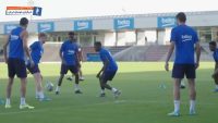 بارسلونا ؛ تمرین بازیکنان باشگاه بارسلونا قبل از دیدار برابر رئال بتیس