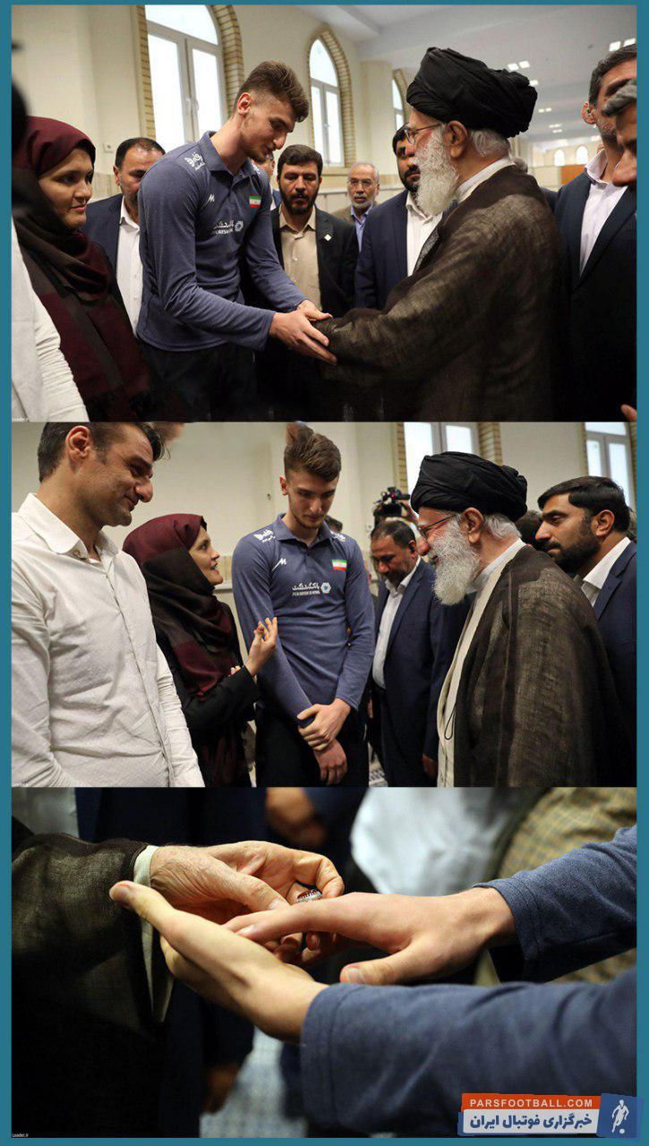 دیدار مهدی جلوه به همراه خانواده با رهبر معظم انقلاب