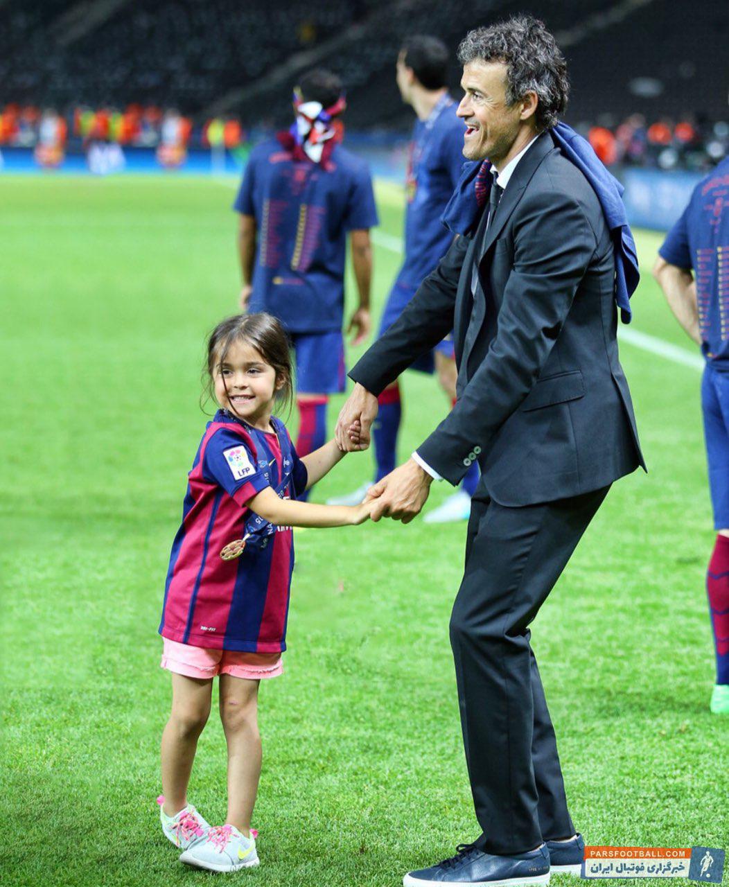 انریکه ؛ مرگ شانا دختر 9 ساله انریکه به خاطر بیماری سرطان ؛ خبرگزاری پارس فوتبال