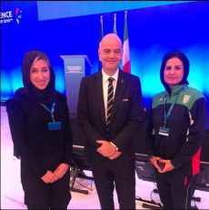 مریم آزمون و کتایون خسرویار در مراسم بهترین‌های فوتبال جهان در شهر میلان حاضر شدند که رییس فیفا هم در حاشیه برگزاری این مراسم به این نکته اشاره کرد.