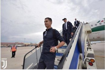 کاروان تیم یوونتوس برای اولین اکران اروپایی فصل به همراه کریس رونالدو وارد مادرید شد تا رونالدو ستاره اسبق رئال مادرید بازهم به این شهر بازگردد.