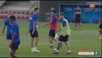بارسلونا ؛ تمرین بارسلونا قبل از دیدار برابر گرانادا در لالیگا