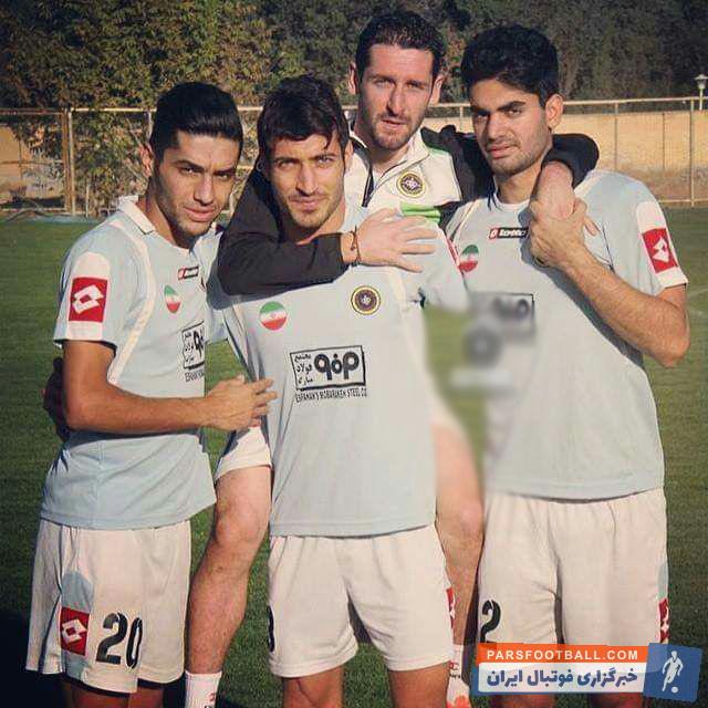 سپاهان ؛ تصویری قدیمی از شجاع خلیل زاده ، محمدرضا خلعتبری و علی کریمی در سپاهان