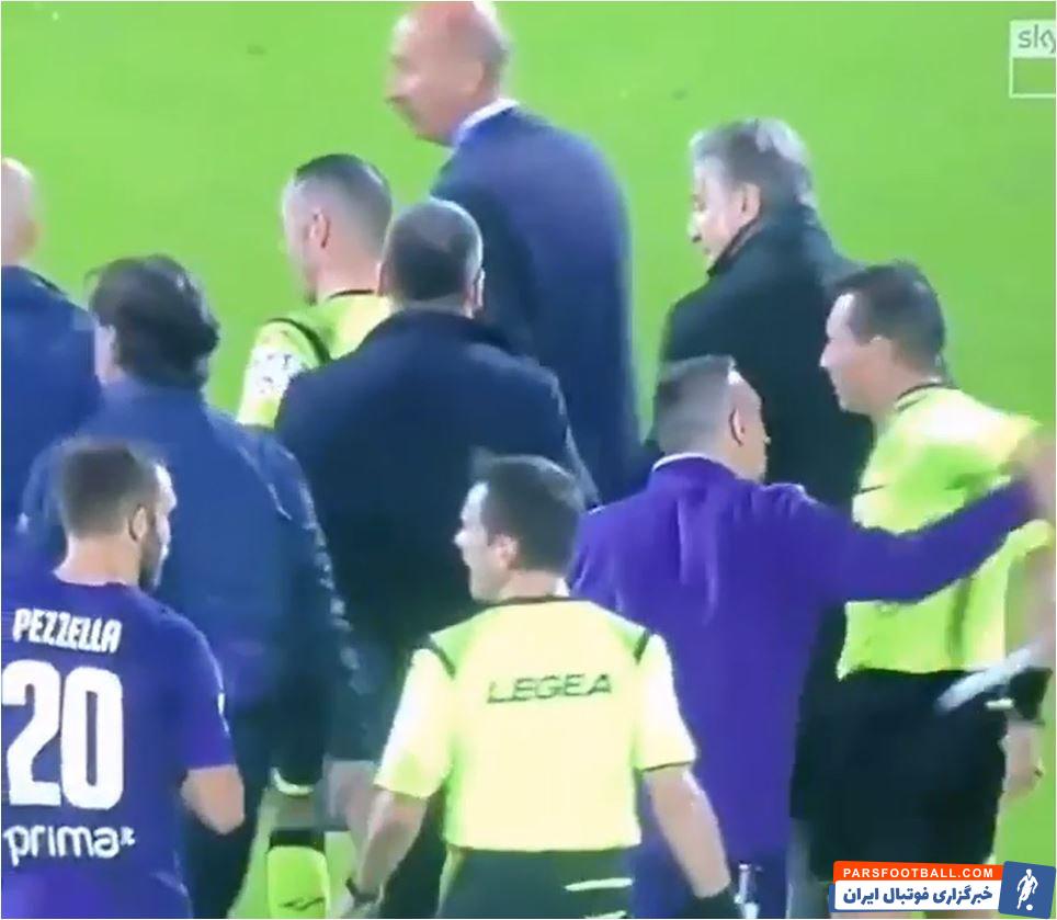 فرانک ریبری دیشب و در جریان بازی تیمش مقابل لاتزیو، در پایان بازی و به دلیل عصبانیت از دست داور و تصمیمات او، وی را هل داده.