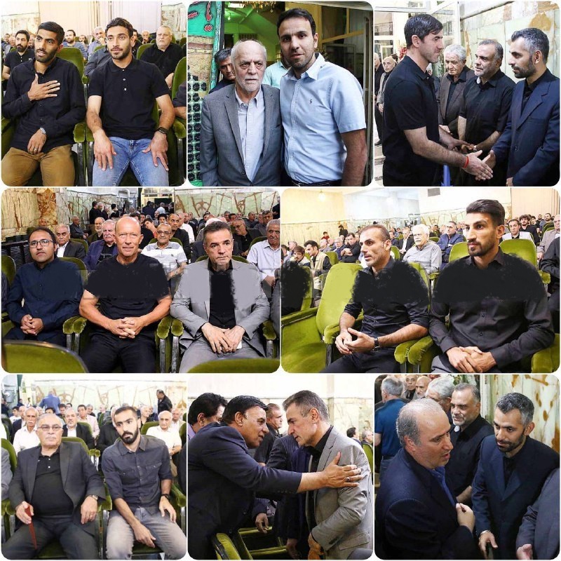 بازیکنان تیم فوتبال پرسپولیس همراه با پیشکسوتان در مراسم یادبود مرحوم جعفر کاشانی رئیس فقید هیات مدیره باشگاه پرسپولیس حضور پیدا کردند.