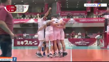 خلاصه بازی والیبال ایران 1-3 آمریکا جام جهانی 2019 ژاپن