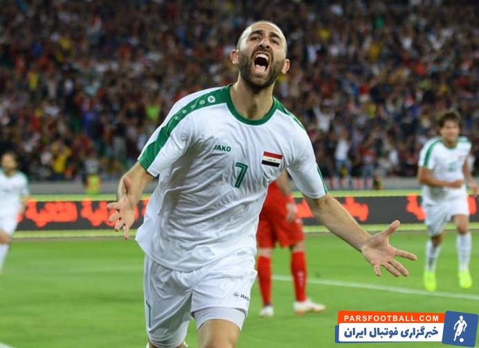 غیبت جستن میرام و احمد یاسین دو لژیونر فوتبال عراق برابر ایران