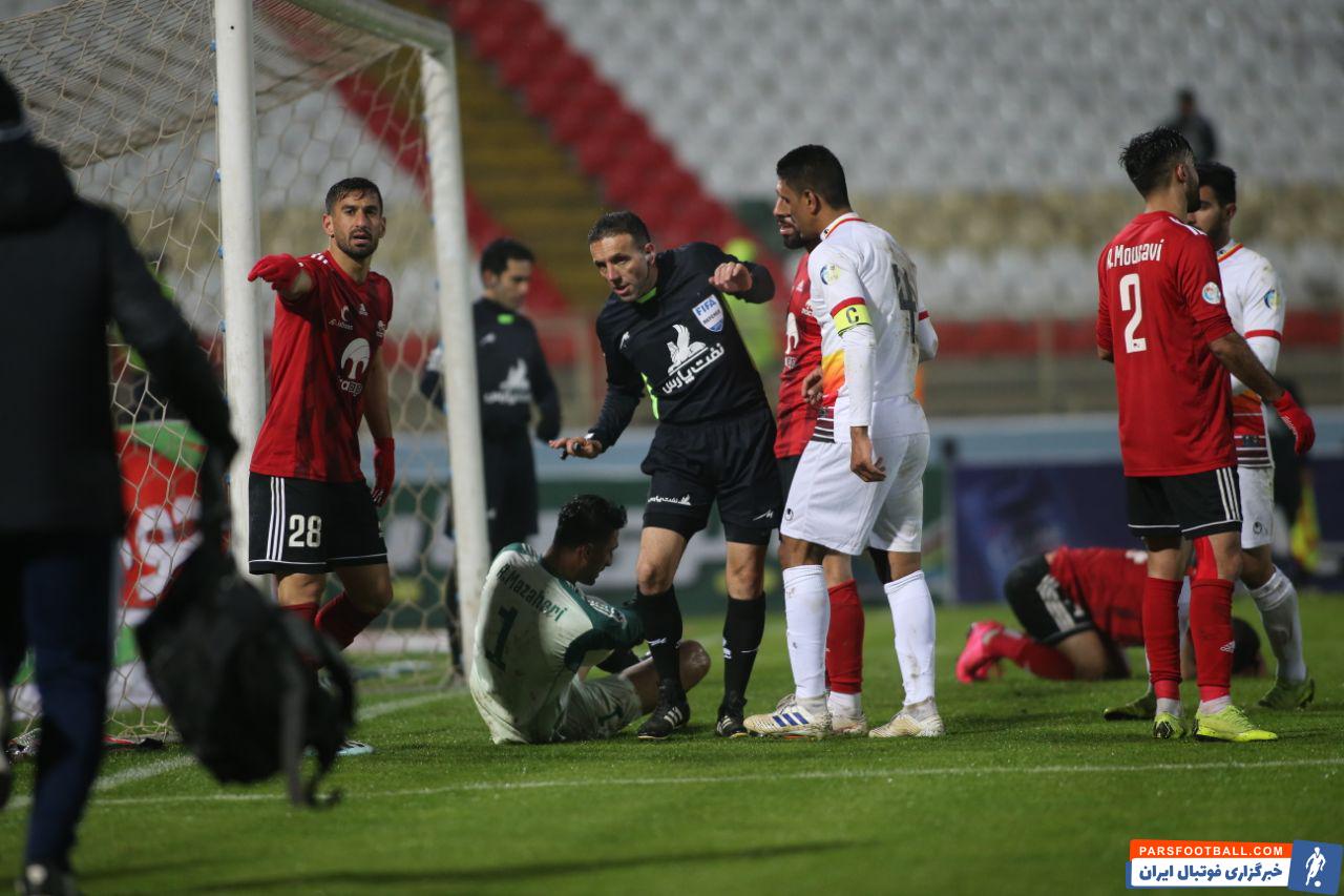 تراکتور ؛ واکنش های نجات دهنده رشید مظاهری در دیدار برابر فولاد