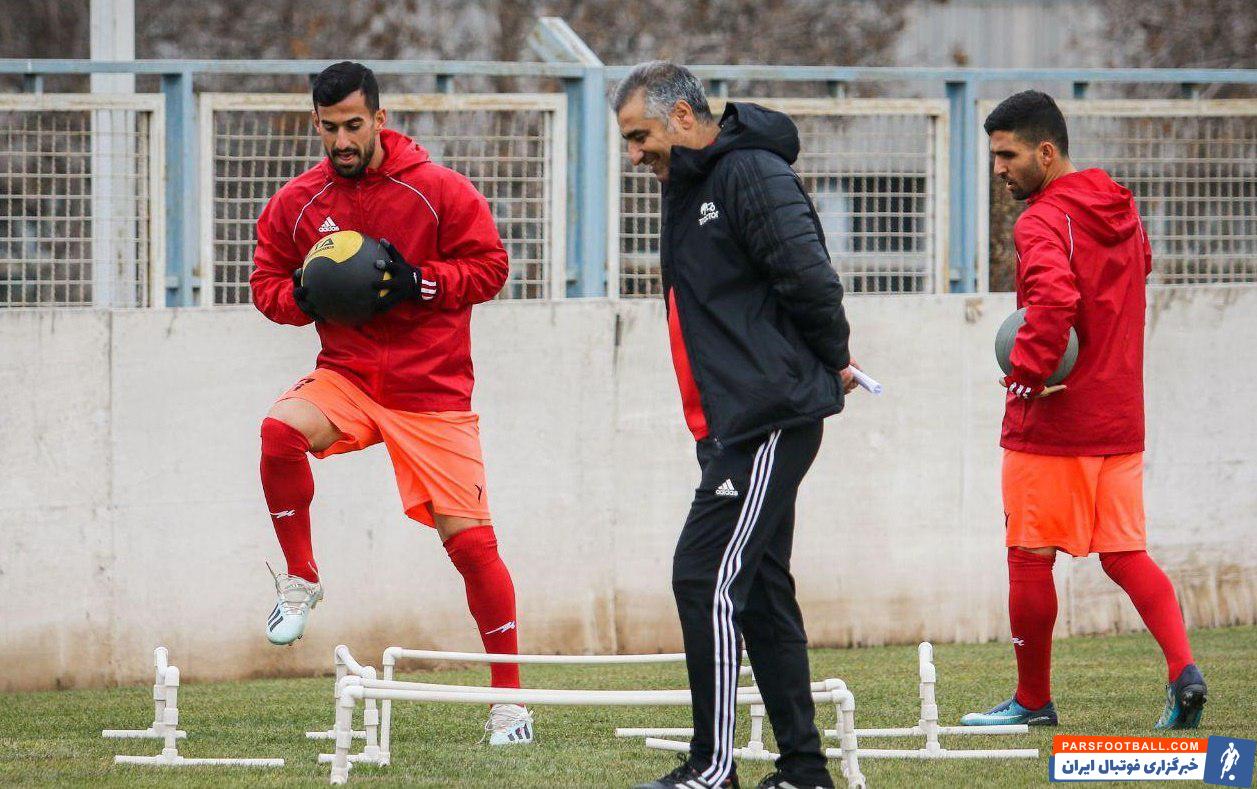 تراکتور ؛ انگیزه بالای ساکت الهامی در تمرین تراکتور