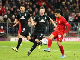 کوتینیو ؛ عملکرد کوتینیو در دیدار بایرن مونیخ برابر هرتابرلین رقابت های بوندس لیگا