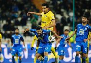 حاتمی ؛ گل شدن پنالتی فرزاد حاتمی برابر شاهین شهرداری با خوش شانسی