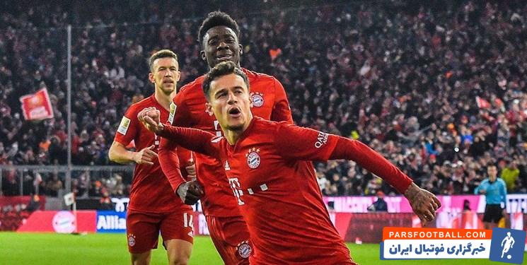 بایرن مونیخ ؛ درخشش فیلیپ کوتیینو در ترکیب بایرن مونیخ برابر وردربرمن