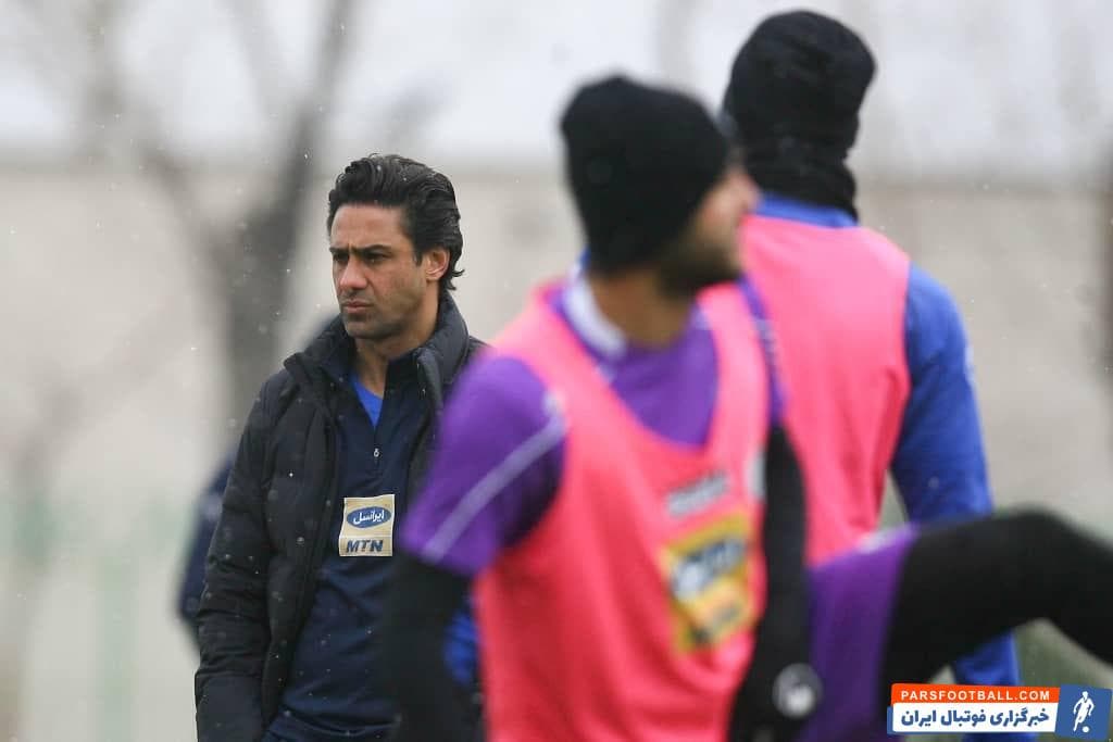 استقلال ؛ تصاویری از تمرین بازیکنان استقلال در هوای برفی تهران