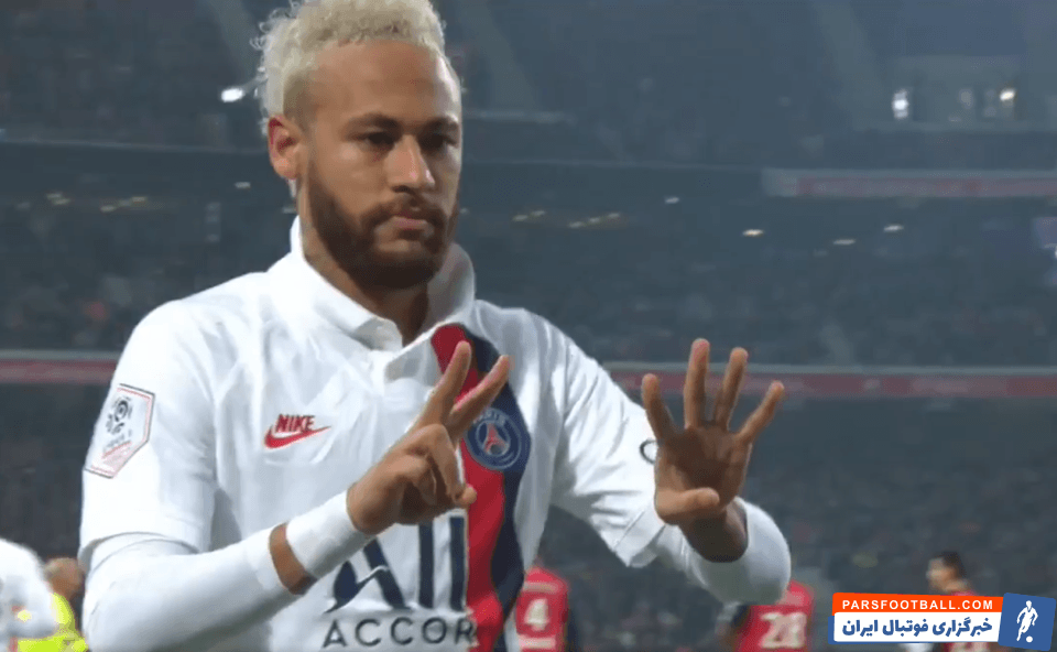 نیمار ، ستاره برزیلی پاری سن ژرمن دیشب در جریان پیروزی 2-0 این تیم مقابل لیل مهمترین نقش را داشت و در این بازی دو گل تیمش را به ثمر رساند.