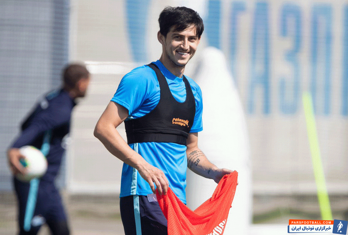 آزمون ؛ بهبود مصدومیت سردار آزمون مهاجم باشگاه زنیت سنپترزبورگ