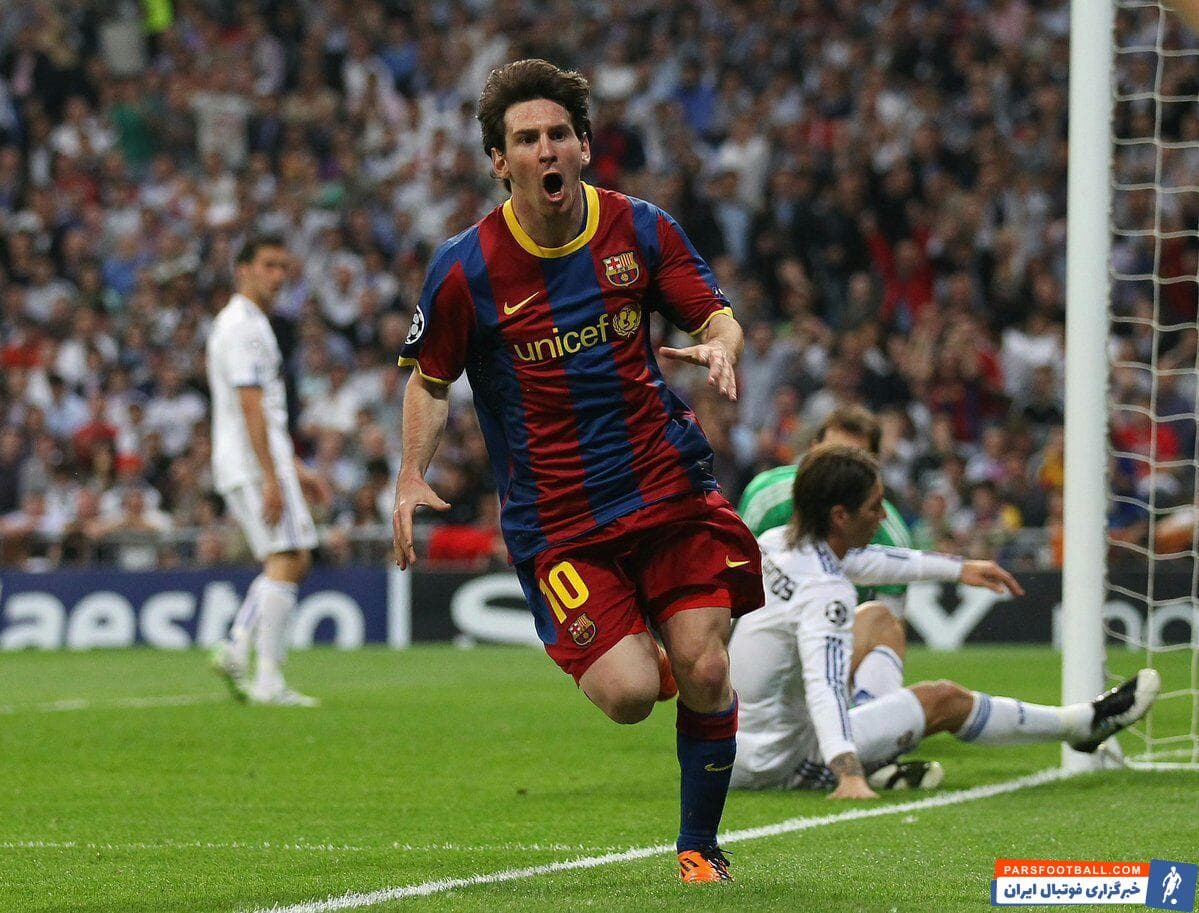 خیلی زود و بعد از اخراج په په شیرازه بارسلونا از هم پاشید و لیونل مسی با ضربه ای دقیق در دهانه دروازه گل اول تیمش را در برنابئو به ثمر رساند.
