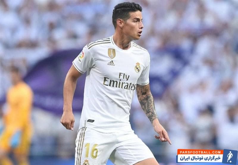 خامس رودریگس هافبک کلمبیایی تیم فوتبال رئال مادرید