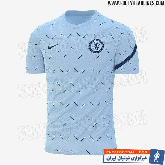 انتشار تصویر پیراهن تمرینی و پیش بازی چلسی برای فصل آینده