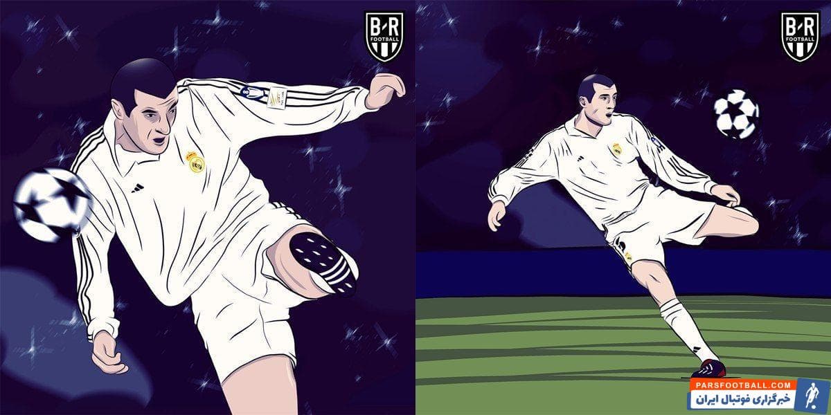 طرح بلیچر ریپورت از گل زیبای زیدان به بایرلورکوزن