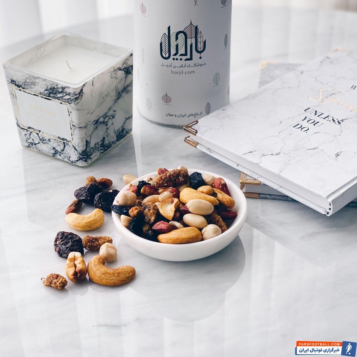 خرید انواع پسته، فندق، بادام و میوه خشک تازه از فروشگاه بارجیل با ارسال رایگان