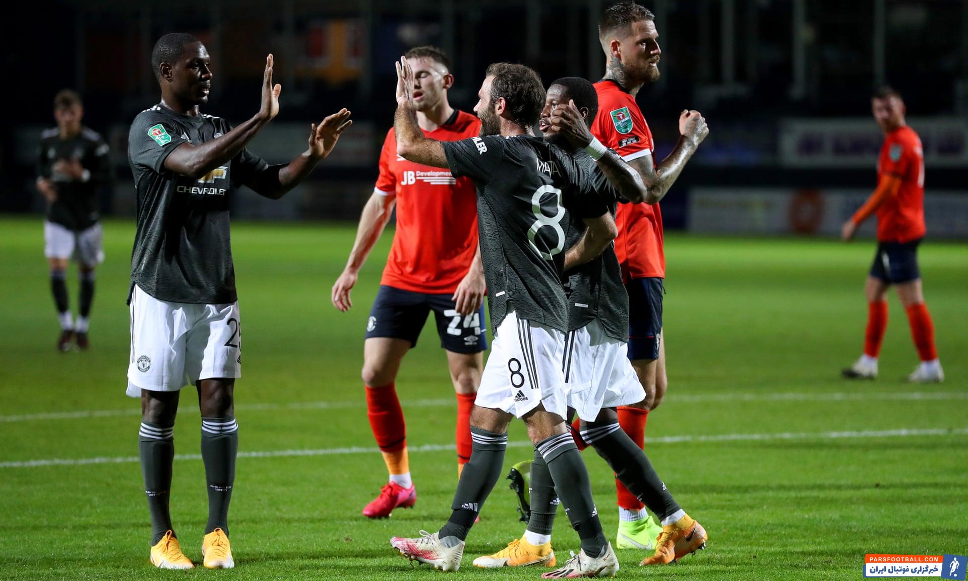 منچستریونایتد و لوتون در جام اتحادیه انگلیس