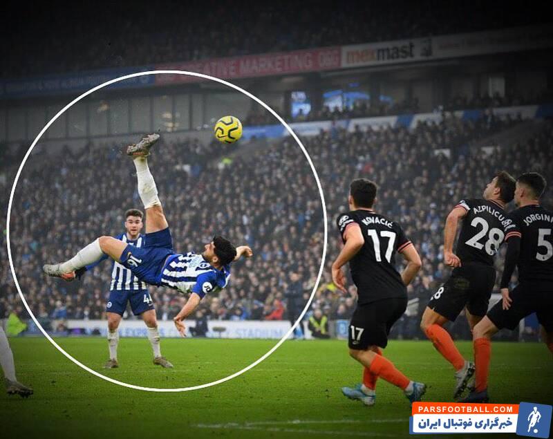 علیرضا جهانبخش و گل زیبای او به چلسی در لیگ برتر انگلیس