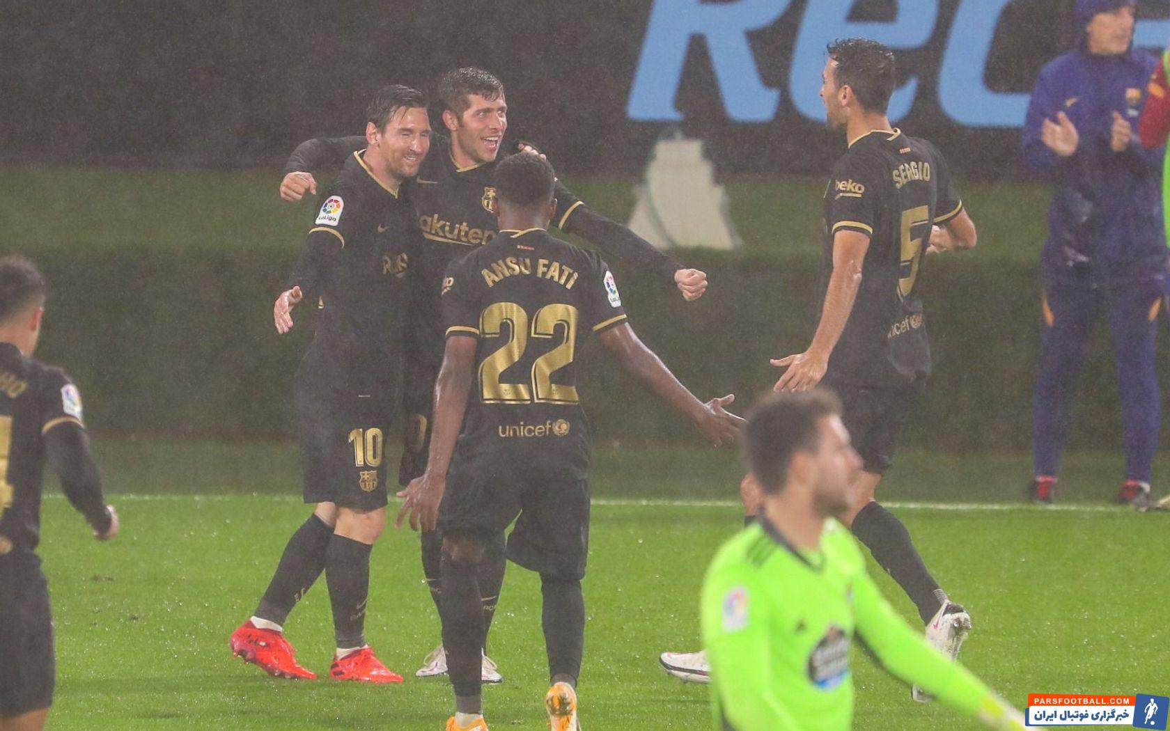 بارسلونا و سلتاویگو در لالیگا و گلزنی مسی