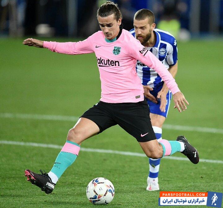 آنتوان گریزمان ستاره فرانسوی بارسا بالاخره در ششمین بازی بارسا در لالیگا موفق به گلزنی شد.