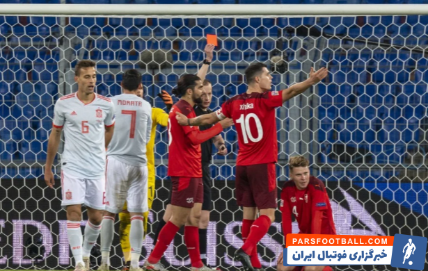 اخراج نیکو الودی بازیکن سوئیس که لوئیس انریکه متوجه آن نشد!