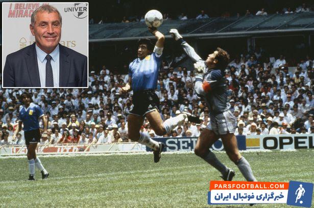 مارادونا و گل معروف به دست خدا در جام جهانی 1986